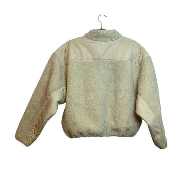 Madewell Half Zip Mockneck Pullover Sherpa Fleece - Image 3