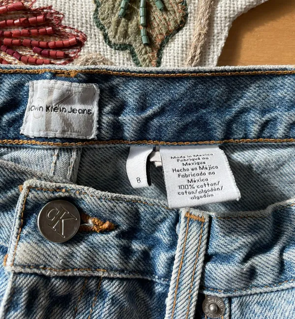 Calvin Klein Vintage Denim Shorts - Image 3