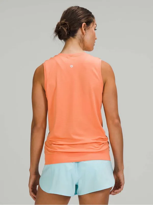 Lululemon Swiftly Breathe Muscle Tank Top Golden Apricot Size 6 - Image 2
