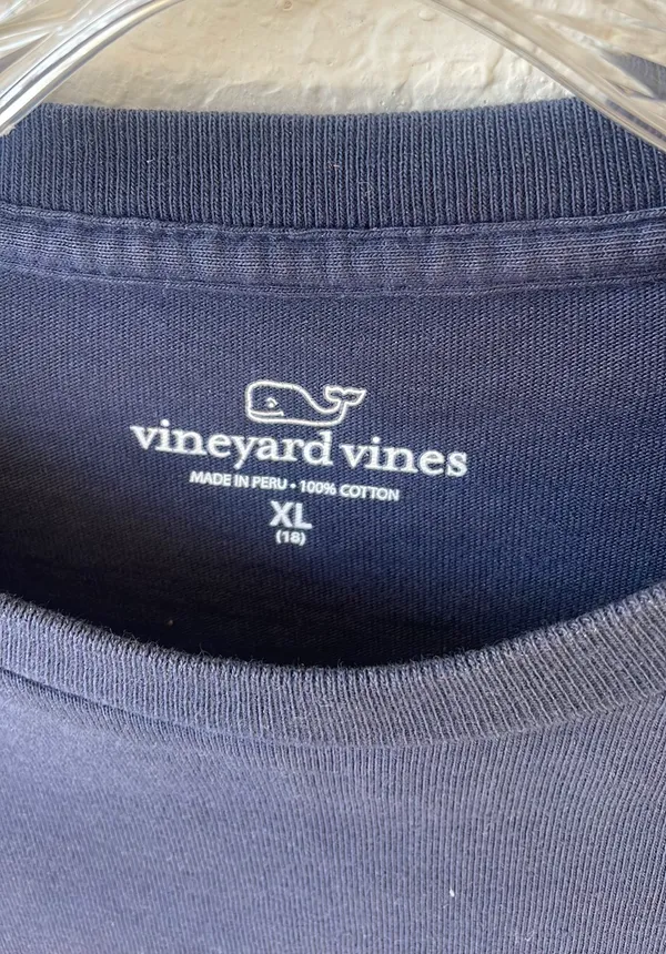Vineyard Vines Navy Cowboys Shirt - Image 4