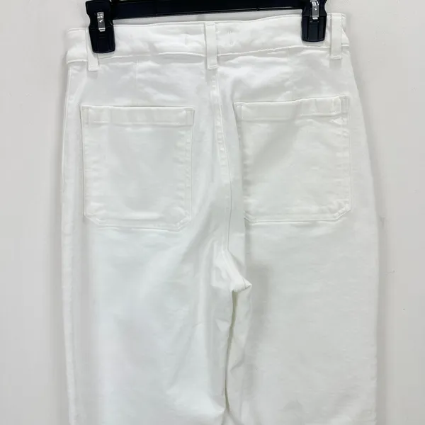 Madewell The Curvy Emmy Wide Leg Jean Super Stretch Denim Tile White US 28 NWT - Image 13