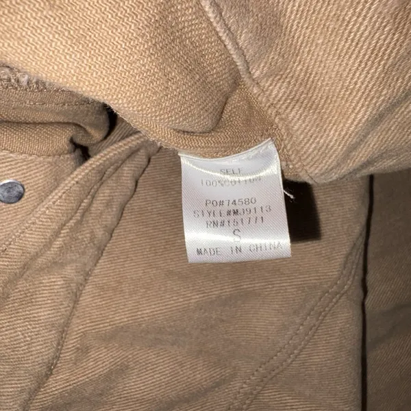Le Lis Boutique Tan Cropped Jacket Size Small - Image 10