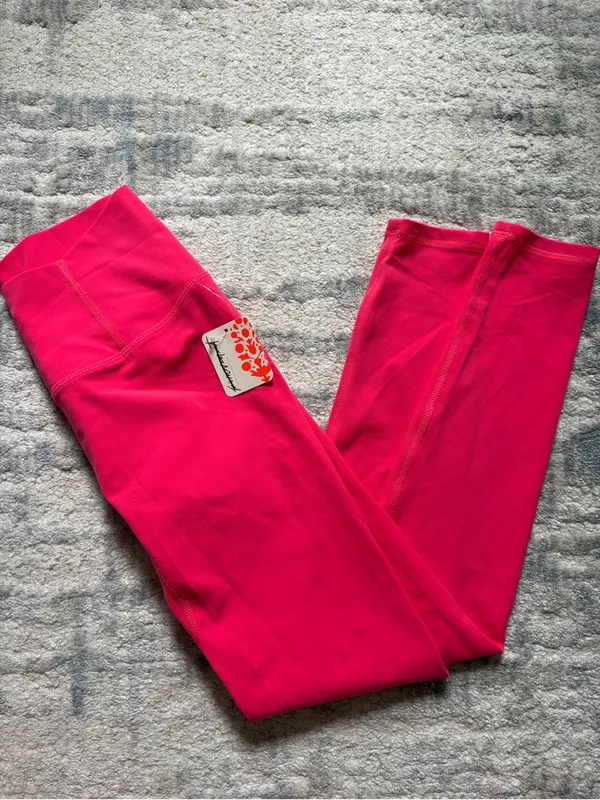 NWT Free People Hot Pink High-Rise Active Leggings - Image 2