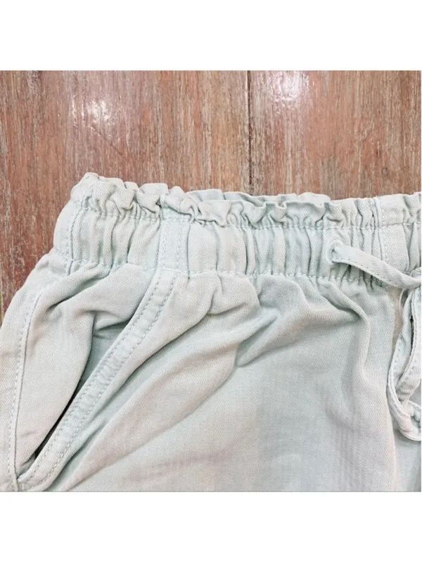 American Eagle Mint Green Ruched Shorts XS - Image 4