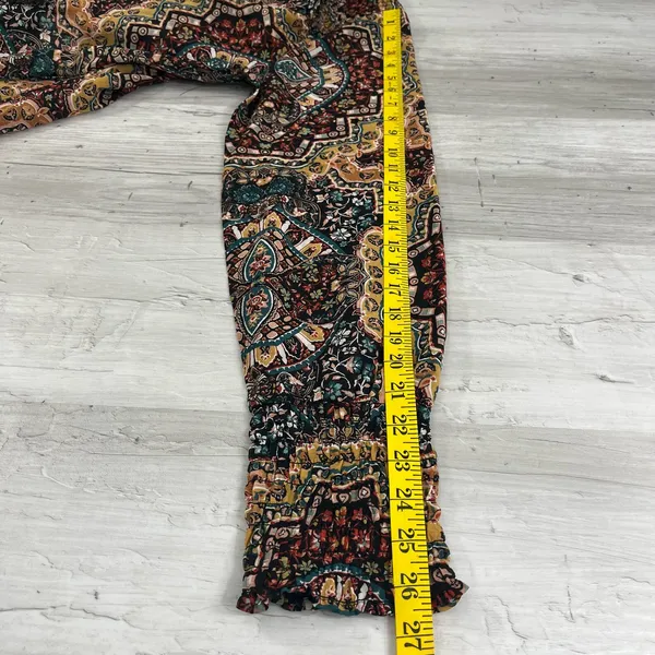 Wrangler Retro Smocked Western Print Lightweight Flowy Blouse Size XL - Image 9