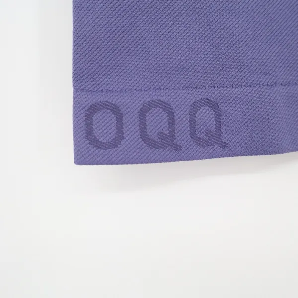 OQQ Shorts Womens L Yoga Gym Seamless Ribbed Purple Scrunch Butt Excellent - Image 3