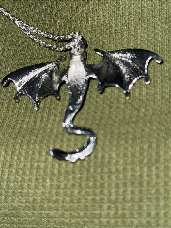 Purple Dragon Pendant Necklace - Women's Jewelry - Image 5