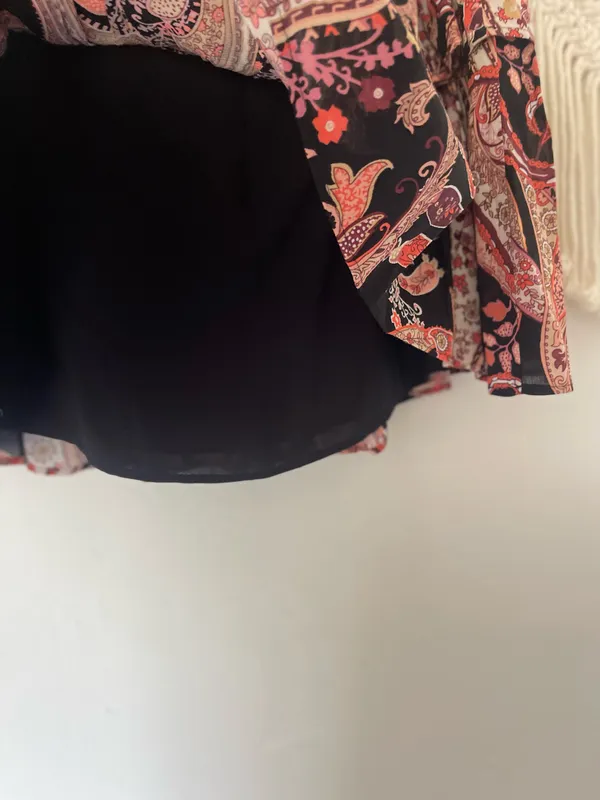 Anthropologie Tyla Tiered Paisley Print Mini Skirt - Image 4