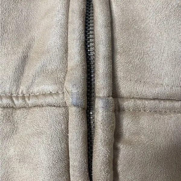 Vtg Women's lg Full Zip Vest caribbean joe let go 104521 Tan Southern Western - Image 6