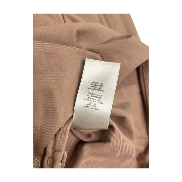 Aritzia Babaton Bodysuit Top Womens Medium Brown Mock Neck Long Sleeve Stretch - Image 4