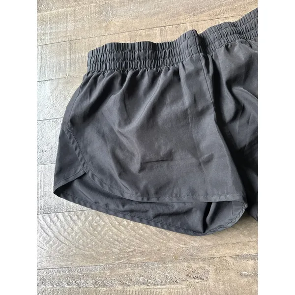 Athletic Works Women's Black Running‎ Athletic Lined Shorts size Large 12/14 - Image 2