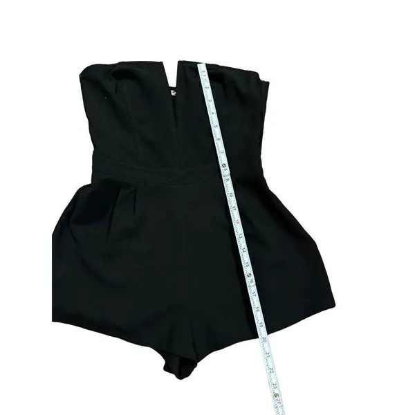 Silence‎ + Noise black deep v notch romper sz 0 - Image 6