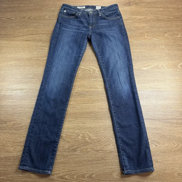 AG Adriano Goldschmied Stevie Jeans Women's 27R Low Rise Slim Straight Made USA - Image 3