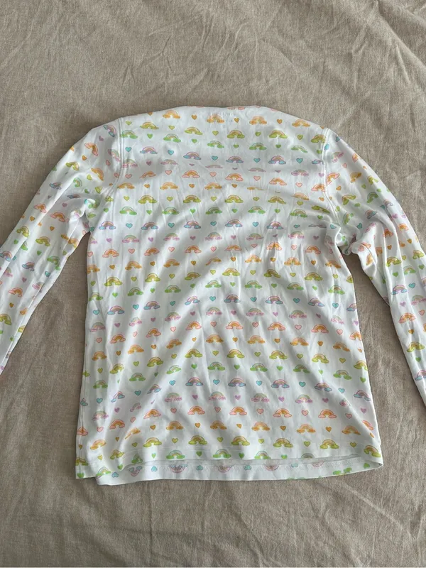 Stoney Clover X Roller Rabbit Pajamas M Cotton Candy Clouds Top - Image 5