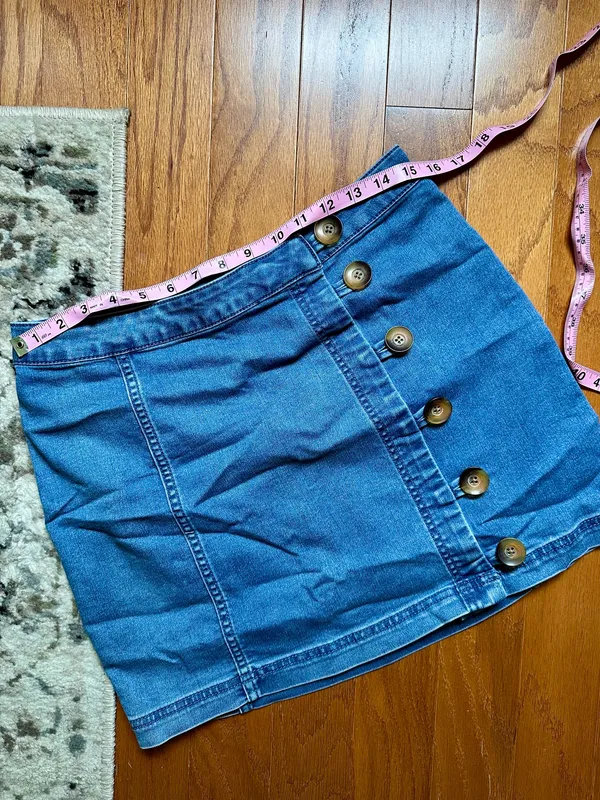 Free People Denim Skirt Mini - Image 2