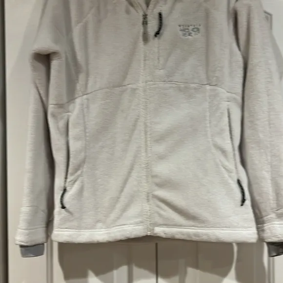 Mountain Hardwear Monkey‎ Fleece Jacket white size medium hooded - Image 4