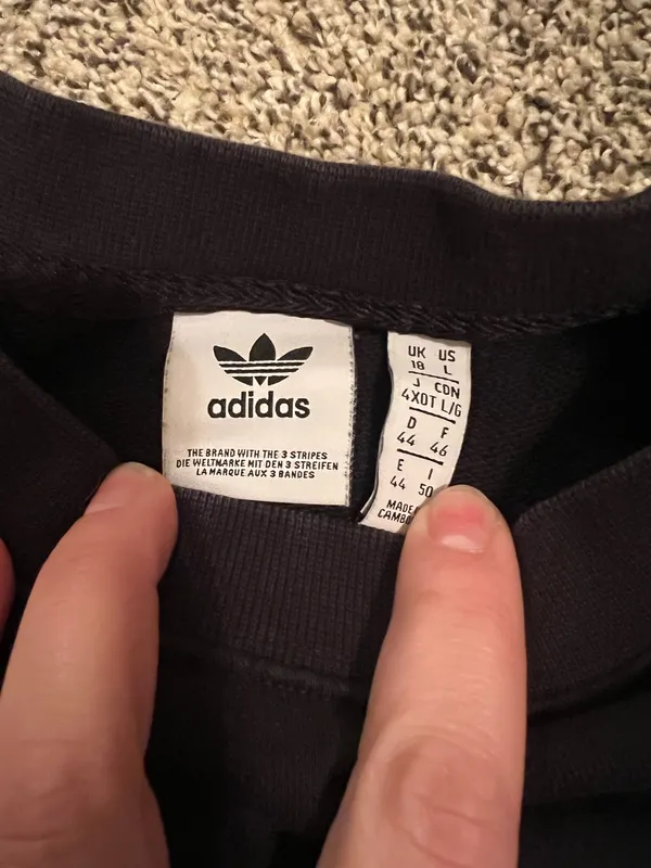 Black Adidas Crewneck Sweatshirt Women’s - Image 2