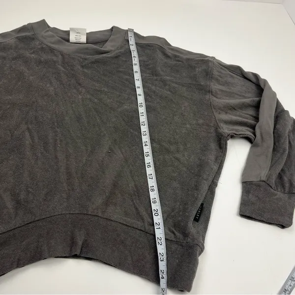 Varley Lyle Top Pavement Grey‎ Gray Womens Size Medium Sweatshirt *FLAWED - Image 10