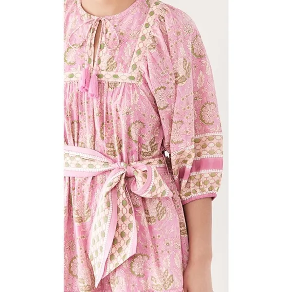 💕CLEOBELLA💕 Magdalena Mini Dress ~ Pink Wildflower Block Print Medium M NWT - Image 5