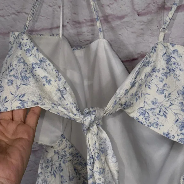 Mi Ami Large Floral Peplum Top - Image 5