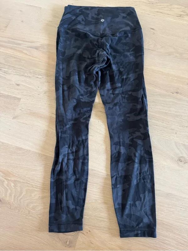 Lululemon Align Pant II 25" Incognito Camo Multi Grey size 6 - Image 11