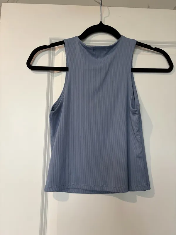 Dry Goods Ribbed Tank Top - Dusty Blue - Image 2