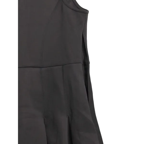 Halara V Neck Sleeveless Side Zipper Pleated Mini Golf Dress Black Small - Image 8