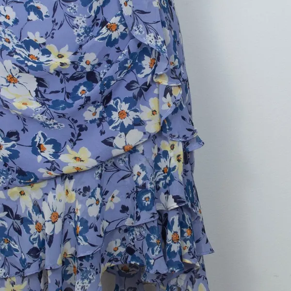 ASTR The‎ Label Floral One Shoulder Ruffle Mini Dress Fairy Womens Size Small - Image 6