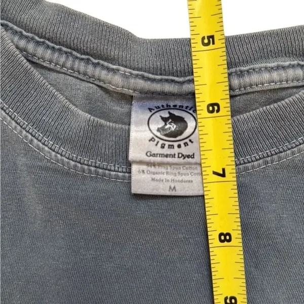 Vintage Faded Mission Beach San Diego Blue Tshirt Medium Cropped - Image 7