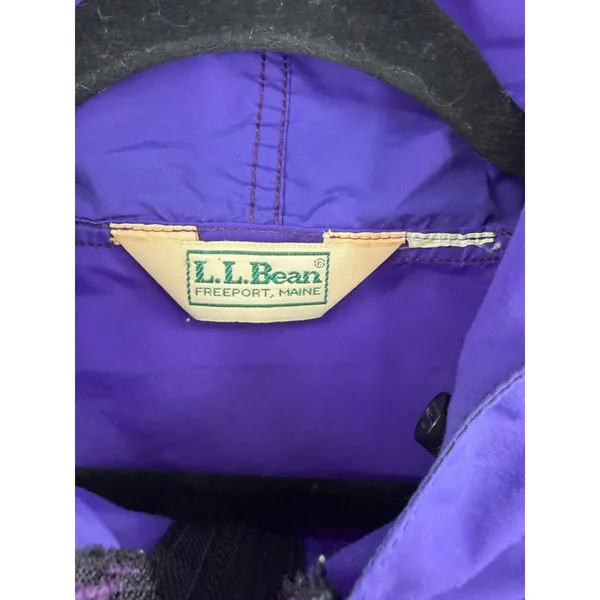 LL Bean Anorak Pullover Women XL Purple Vintage 90s Y2K Gorpcore - Image 3