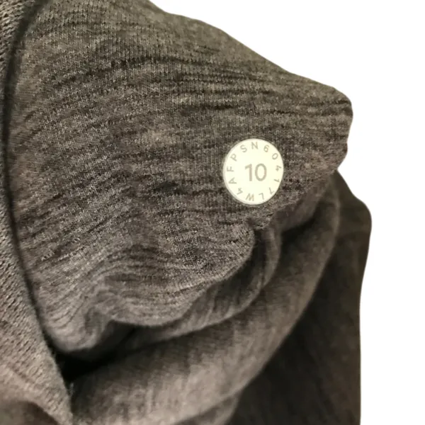 LULULEMON Scuba Hoodie Light Cotton Fleece Sz 10 Gray Everyday Outdoor Travel - Image 12