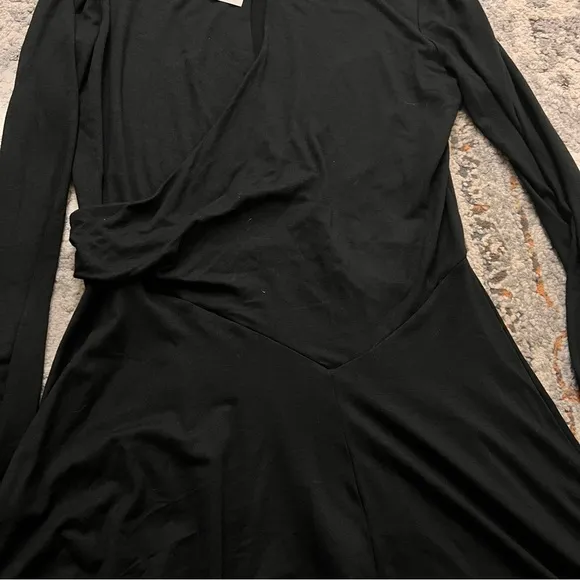 FREE‎ PEOPLE Beach Vance Mini Dress Keyhole Long Sleeve Size M NWT - Image 4