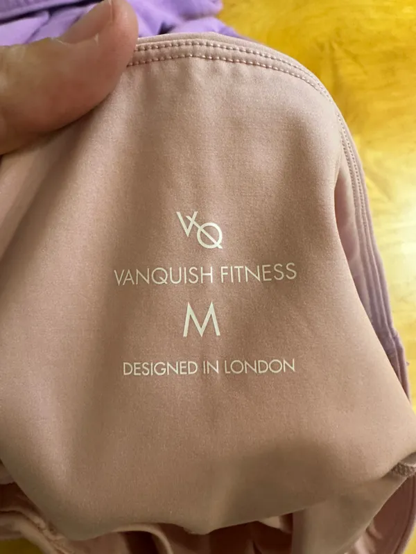AYBL Vanquish Fitness Mesh Panel Scrunch Leggings Ballet Pink Medium - Image 2