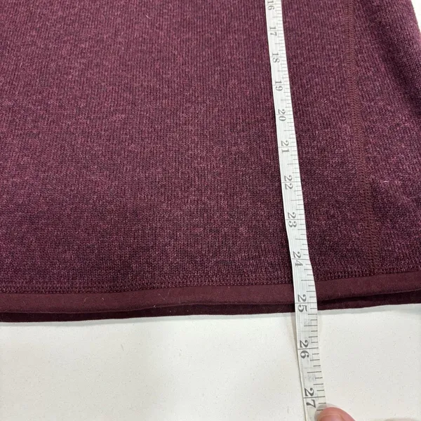 Patagonia Sweater Womens Size Medium Better Sweater 1/2 Zip Burgundy - Image 4