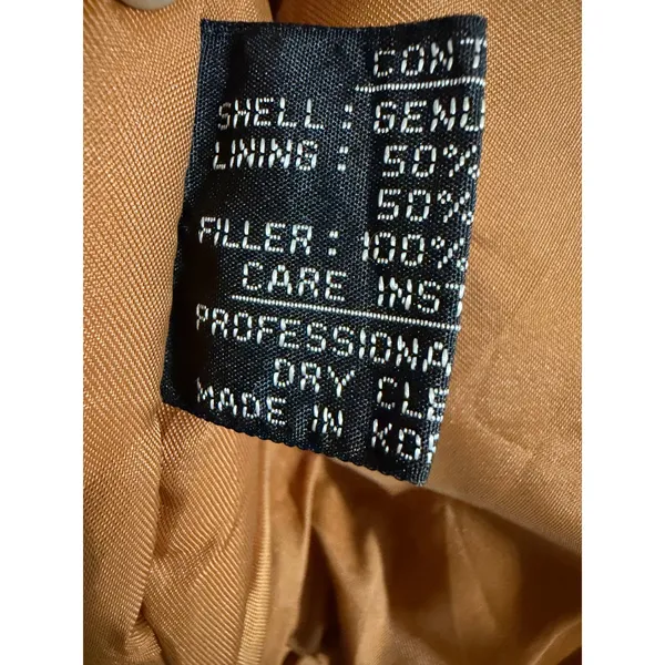 Vintage 80s Otello Pelle Leather Bomber Jacket L Patchwork Paisley Metallic Gold - Image 5