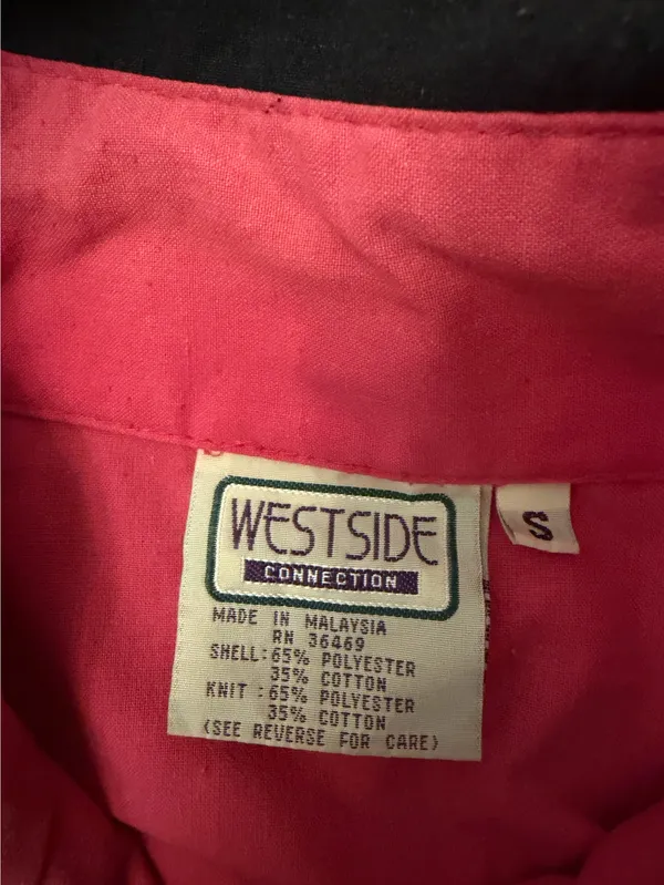 Vintage Bomber Jacket Pink - Image 2