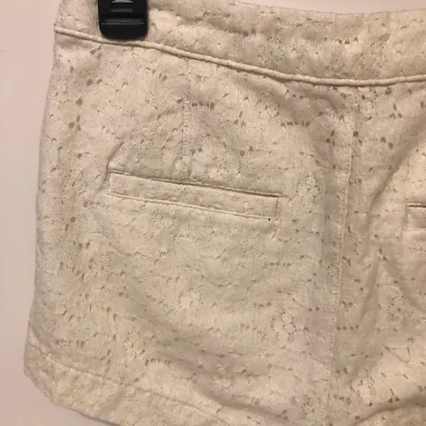 Abercrombie & Fitch lace style cream shorts womens size 25 0 short shorts‎ - Image 5