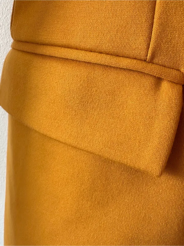 NY & Company Blazer Mustard Yellow Double Breasted Military Career Women’s M - Image 11