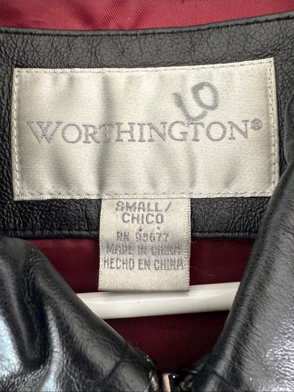 Vintage 100% Leather Jacket Size: S - Image 3