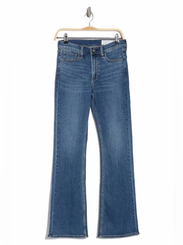 Rag & Bone Piper Mid-Rise Wide Leg bootcut Full Length Jeans 28 - Image 3