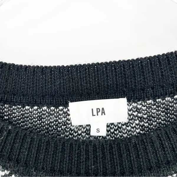 LPA Buffalo Plaid Crewneck Wool Blend Sweater Dress‎ Women's Size S Cabin Core - Image 6