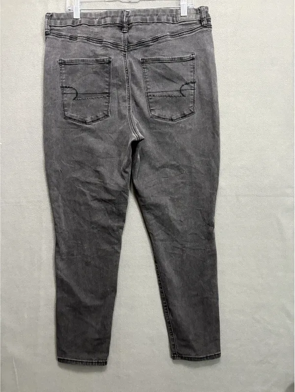 American Eagle Size 18 Regular Black Denim Jeans - Image 3