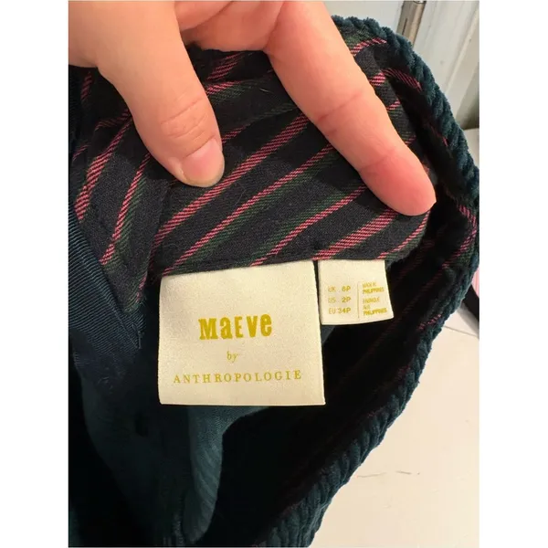 Maeve Slim Corduroy Velvet Mini Skirt - Image 7