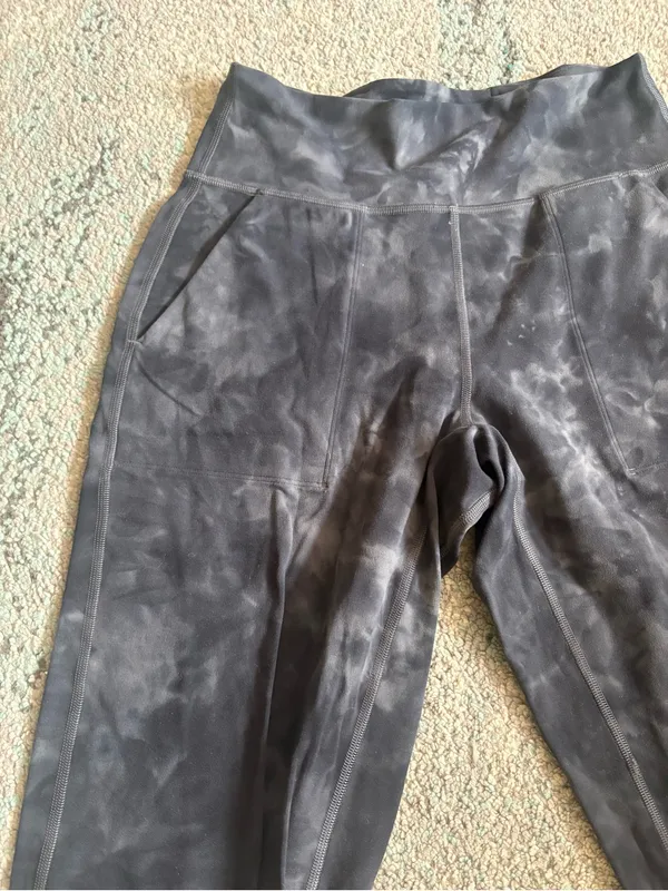 Lululemon Tie-Dye Jogger Pants in Charcoal - Image 2