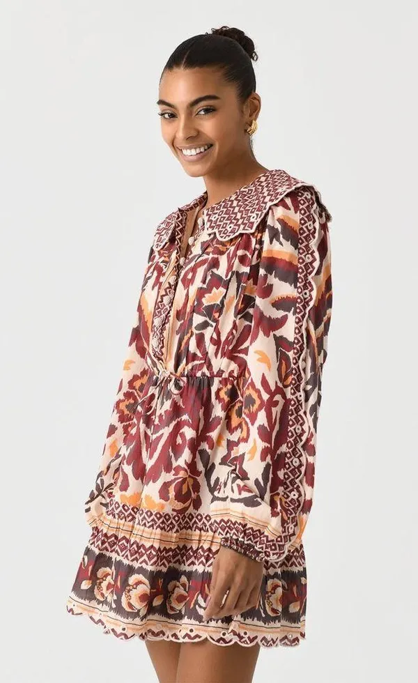 Farm Rio Long Sleeve Button Front Minidress, Small, $260 - Image 13
