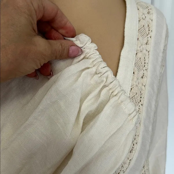 Free People Rugged Beauty Swing Dress Ecru - Image 7