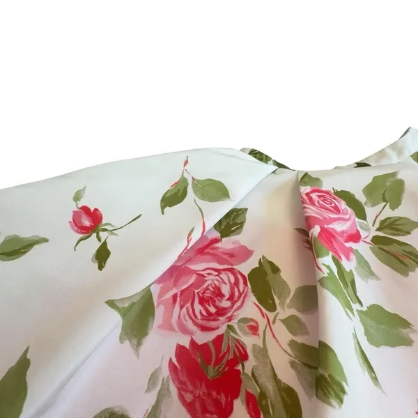Sherri Hill 50563 Pink Rose Floral Fit Flare Skirt White Designer Size 0 Bridal - Image 10