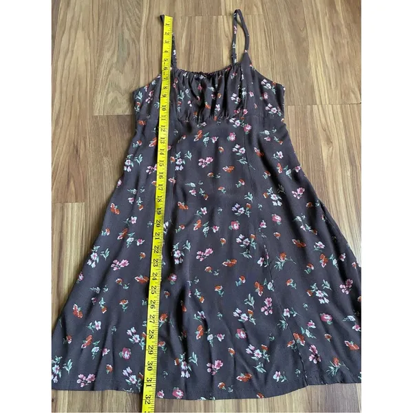 Wild Fable Floral Cami Mini Dress - Brown / Espresso Size XS - Image 7