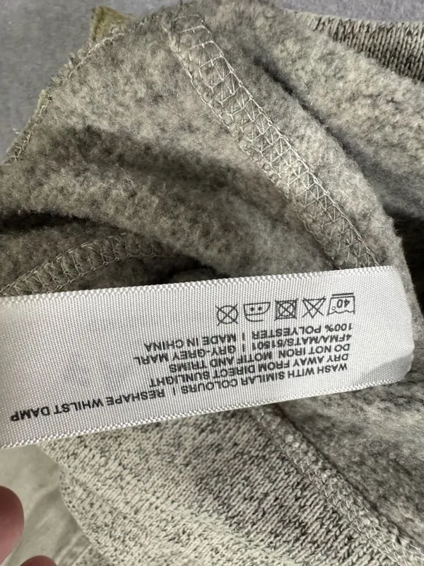 Fatface Pullover Sweater Size XS Grey Marl 1/4 Button Elbow Patches - Image 4