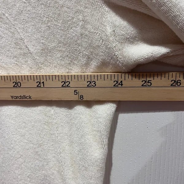 MONROW Quarter Zip Pullover Sweatshirt Top Womens XL Cream Collar Terrycloth NWT - Image 6